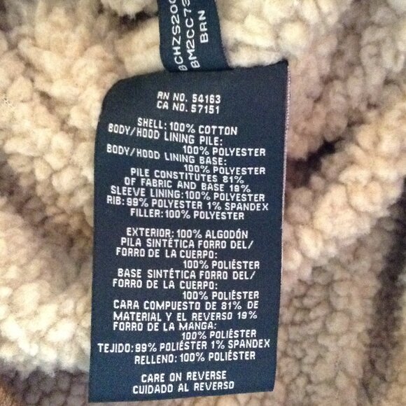 GH Bass & Co; Large Cotton/Sherpa Hooded Heavy Jacket; 100% Cotton, Work Coat - Picture 5 of 6